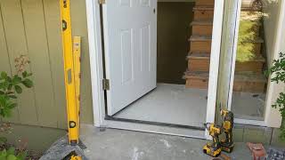 Jeld Wen Front Door Installation  Really crappy products and craftsmanship PART 1 [upl. by Abagail]