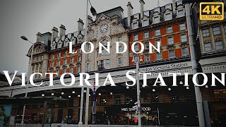 London Victoria Station Walk Through England 4K [upl. by Odnamra]