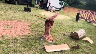 A fabulous range of wooden sculpture at Caerleon festival 2024 [upl. by Giraud]