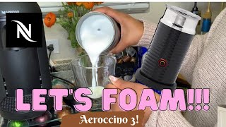 How To Foam Milk With Aeroccino 3 Make Coffee With Foam Tips amp Tricks  Easy Foamed Latte Recipe [upl. by Koenraad103]