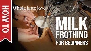 How To Milk Frothing for Beginners 5 Tips [upl. by Nautna]