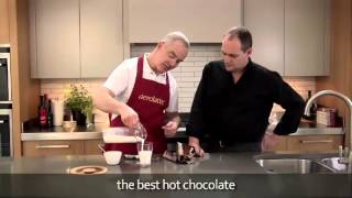 How to make a hot chocolate using an aerolatte milk frother [upl. by Nosnej]