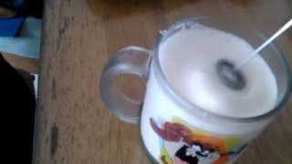 Aerolatte Review Frothing Cold Milk In Under 1 Minute [upl. by Yenaffit]